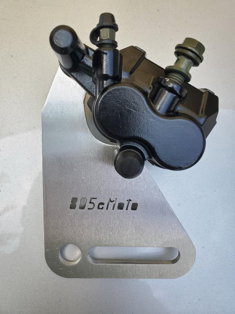This is 805emoto.com custom moto bracket and caliper for Rawrr Mantis X