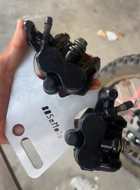 Rawrr Mantis X Dual Caliper Complete Foot Brake / Left Lever Custom Peg Brackets and Caliper Bracket