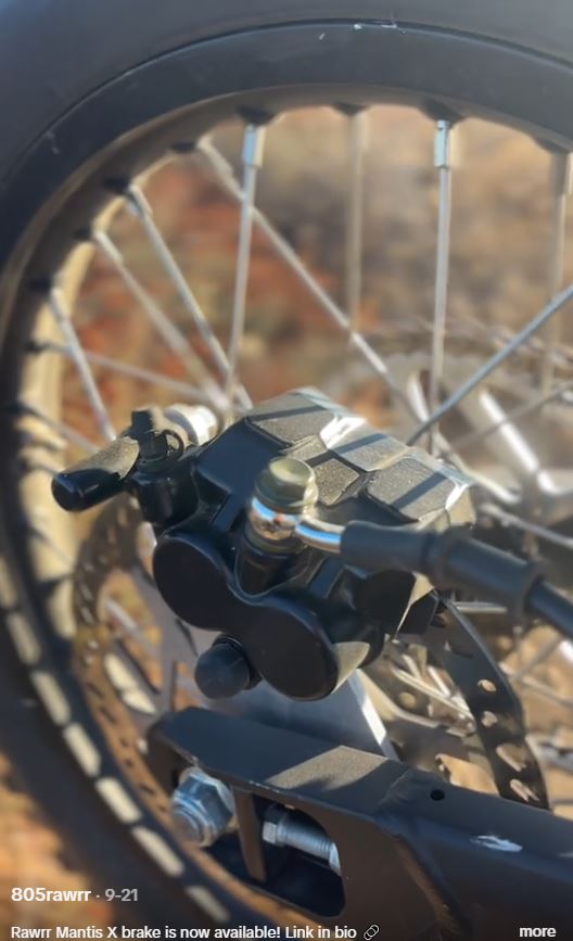 Rawrr Mantis X Rear Brake Upgrade Kit (Blue or Red +1 Week Delivery as Special Order)